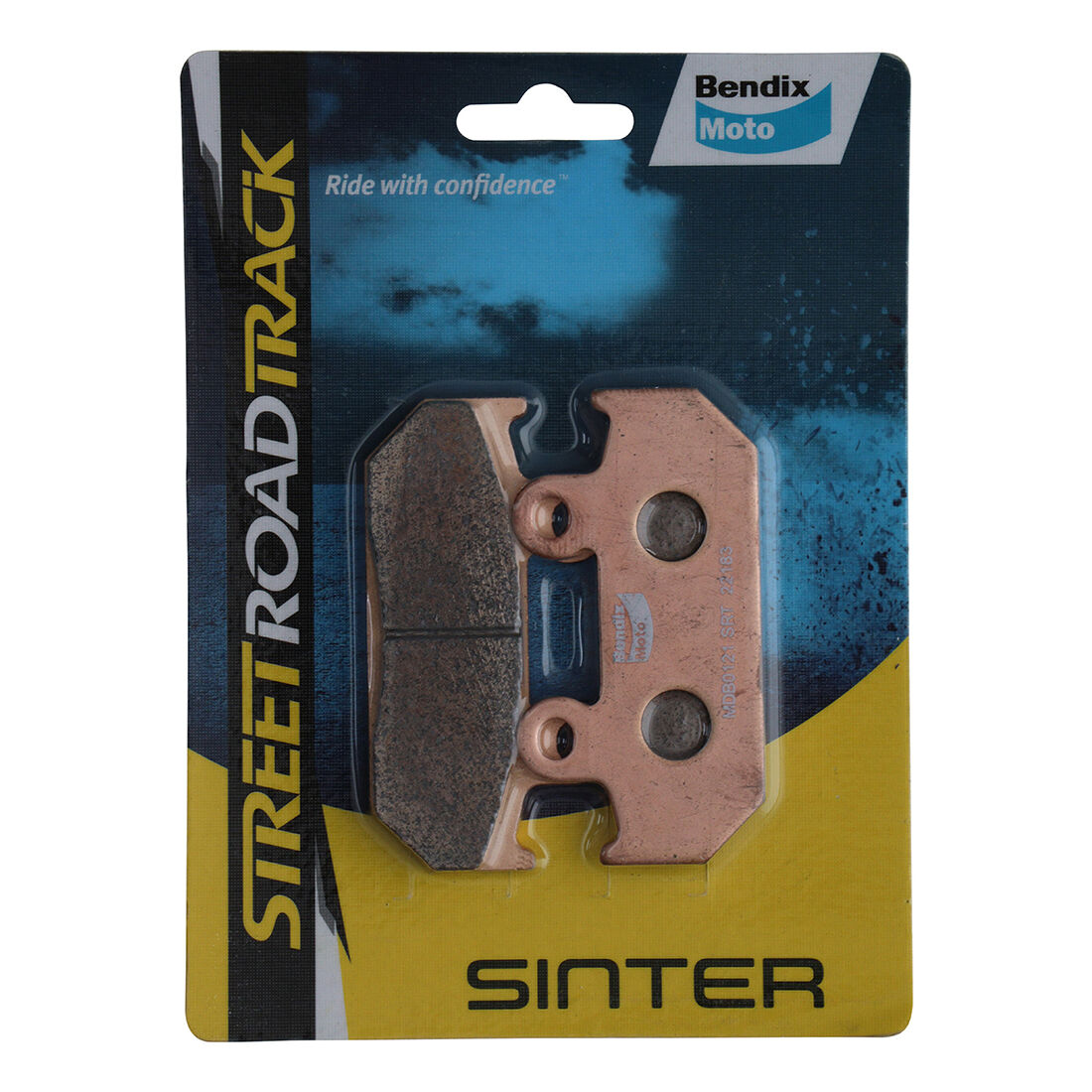 Bendix Street Road Track Motorcycle Disc Brake Pads - MDB0121-SRT, , scanz_hi-res