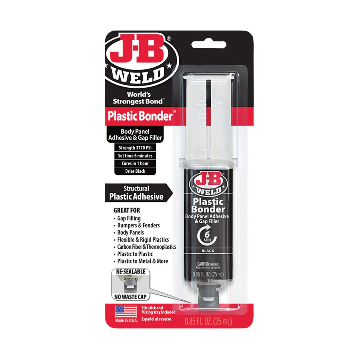 JB Weld Plastic Bonder 25mL Black 50139, , scanz_hi-res