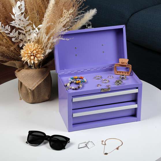 ToolPRO Lavender Mini Tool Chest With Handle, , scanz_hi-res