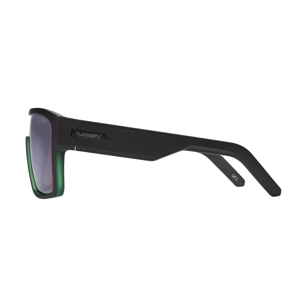 LOST Sunglasses Monaco Green Mirror Matt Black, , scanz_hi-res