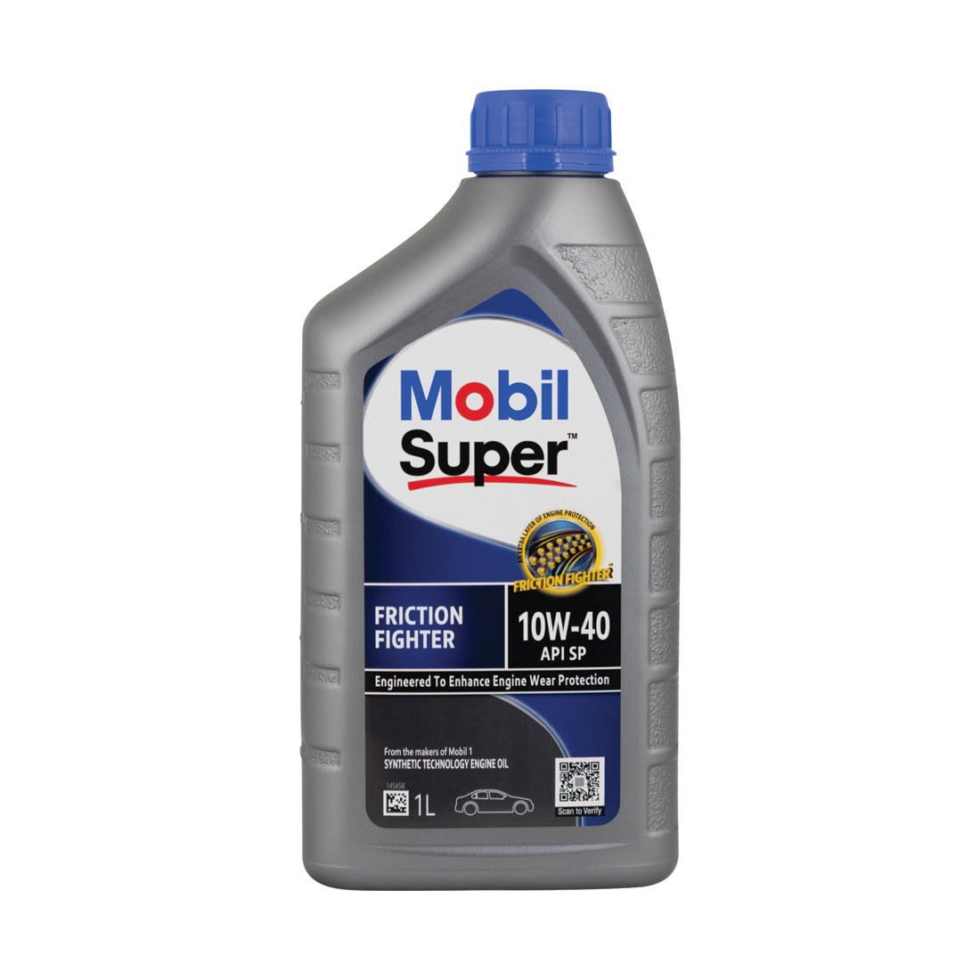 Mobil Friction Fighter Semi Synthetic Engine Oil 10W-40 1L, , scanz_hi-res