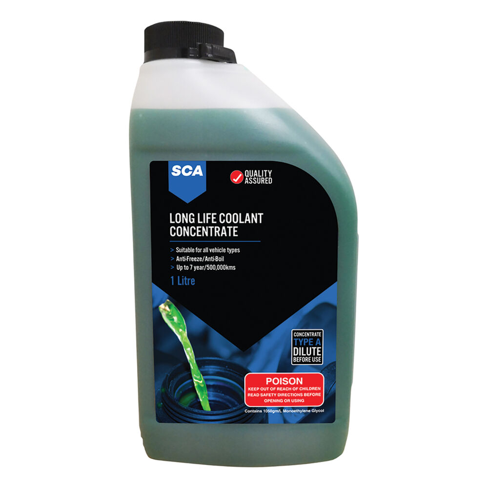SCA Long Life Green Coolant Concentrate 1 Litre Supercheap Auto New