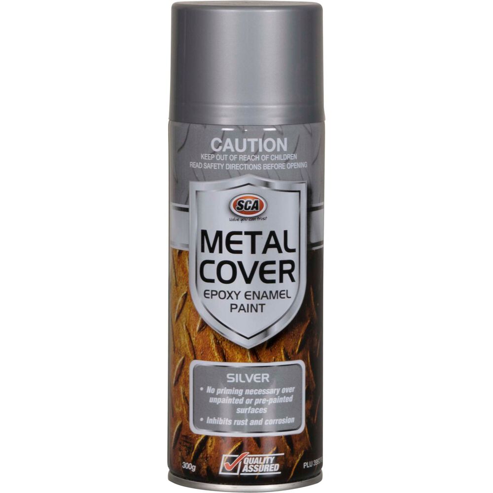 SCA Metal Cover Enamel Rust Paint Silver 300g Supercheap Auto New Zealand