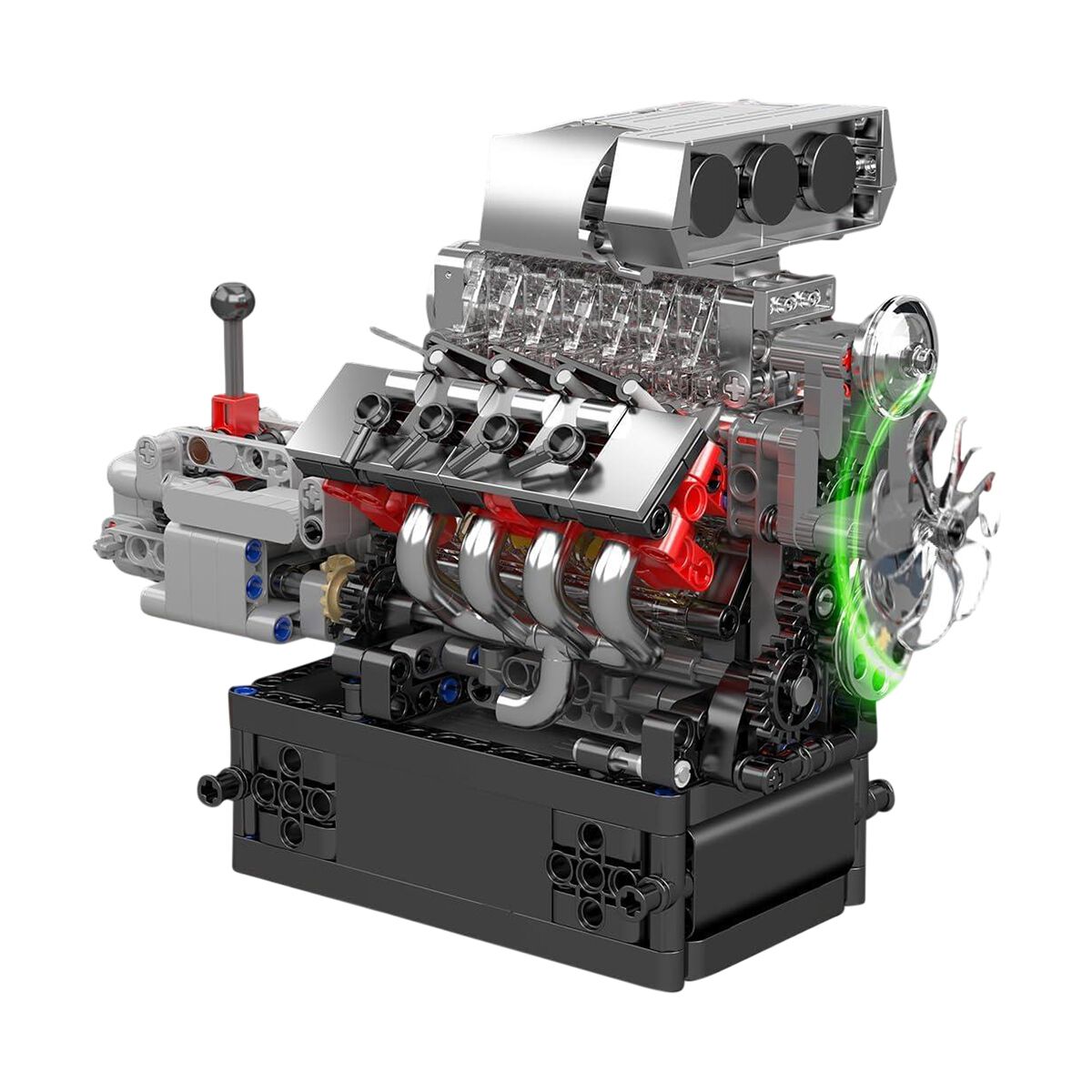 Building Bricks V8 Engine & Transmission 855 Piece, , scanz_hi-res