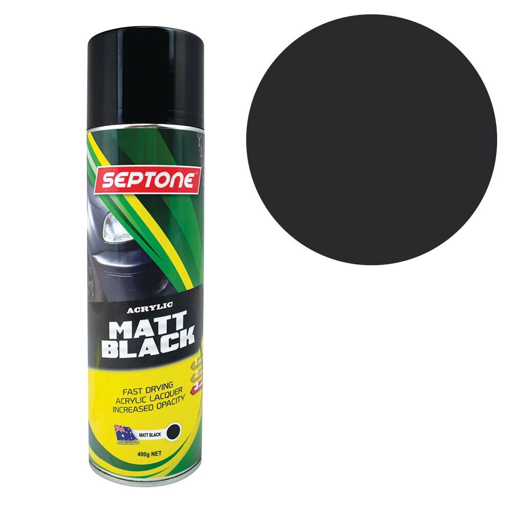 Septone&reg; Acrylic Paint, Matt Black - 400g, , scanz_hi-res