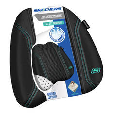 Skechers Air Cooled Memory Foam Lumbar Cushion Black/Aqua, , scanz_hi-res