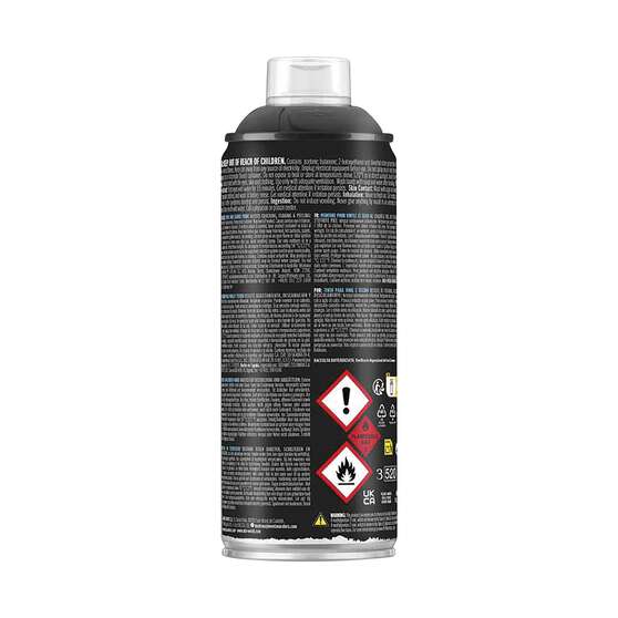 MTN PRO Vinyl & Fabric Paint Black Glossy 400ml Spray Paint, , scanz_hi-res
