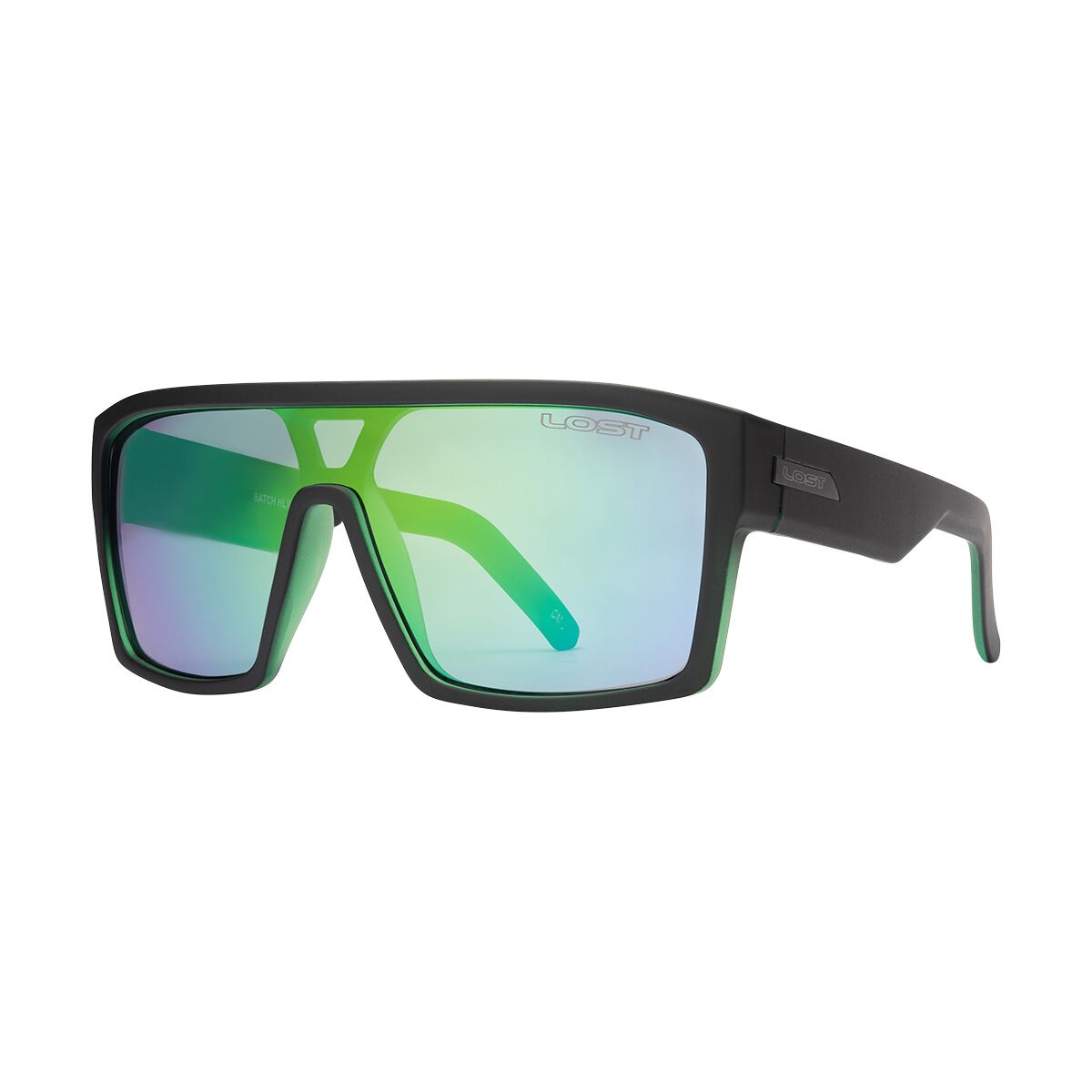 LOST Sunglasses Monaco Green Mirror Matt Black, , scanz_hi-res