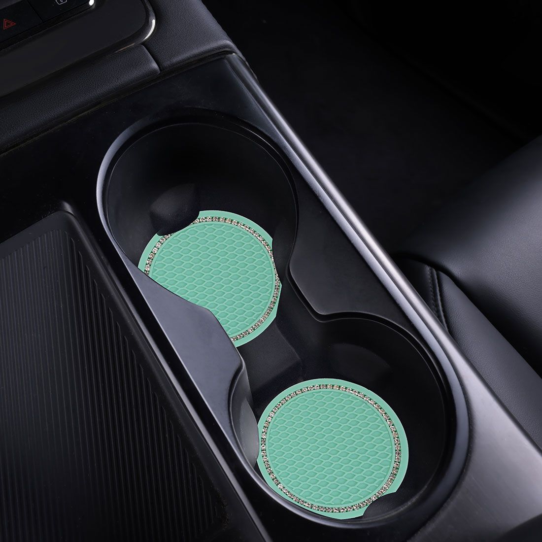 Cabin Crew Drink Coasters Aqua/Bling 2Pk, , scanz_hi-res