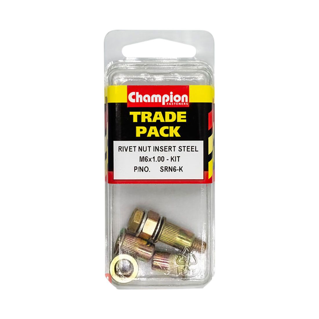 Champion Rivet Nuts Steel - M6x1.00, SRN6-K, , scanz_hi-res