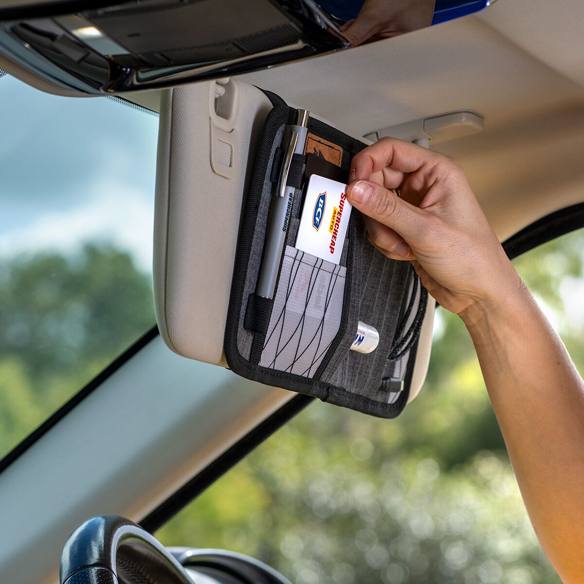 Cabin Crew Repreve Visor Organiser Grey/Print/Black, , scanz_hi-res