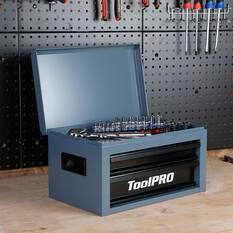 ToolPRO 15" Heavy Duty Mini Tool Chest Army Grey, , scanz_hi-res