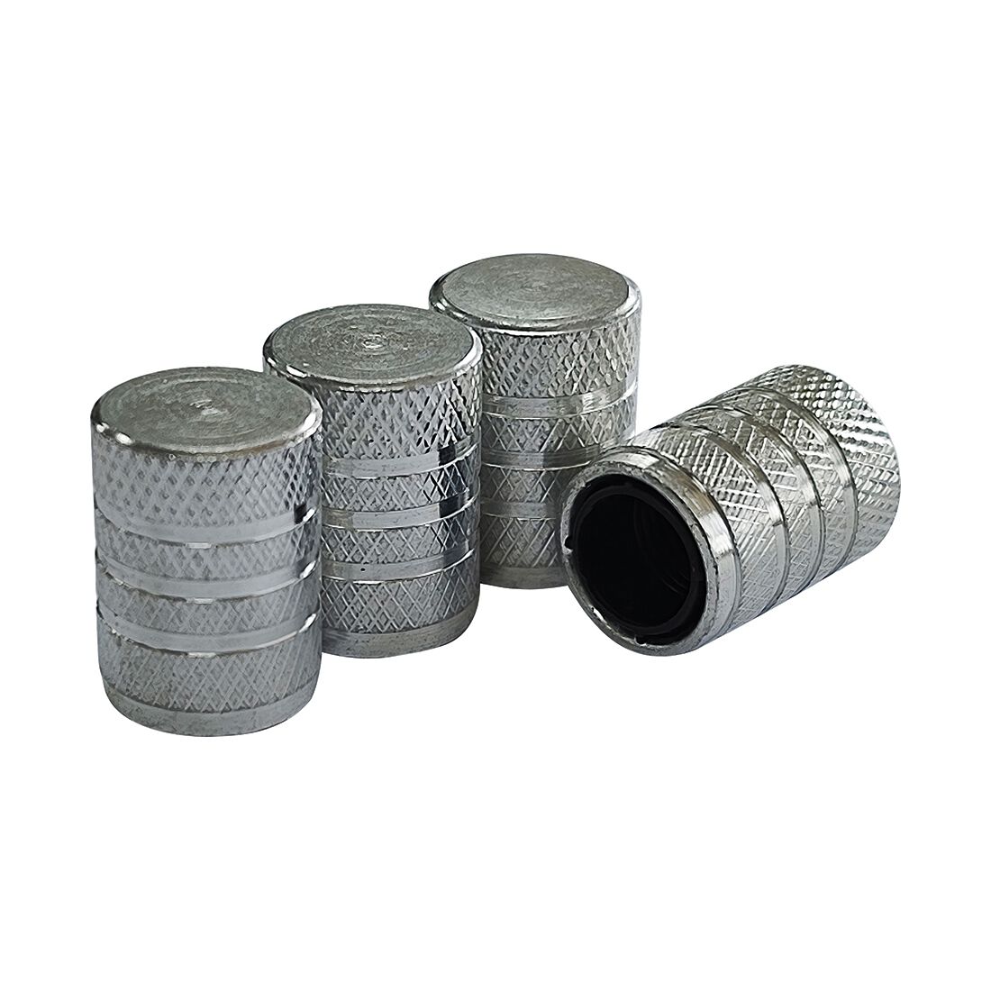 SCA Valve Caps Barrel 4 Pack Silver, , scanz_hi-res