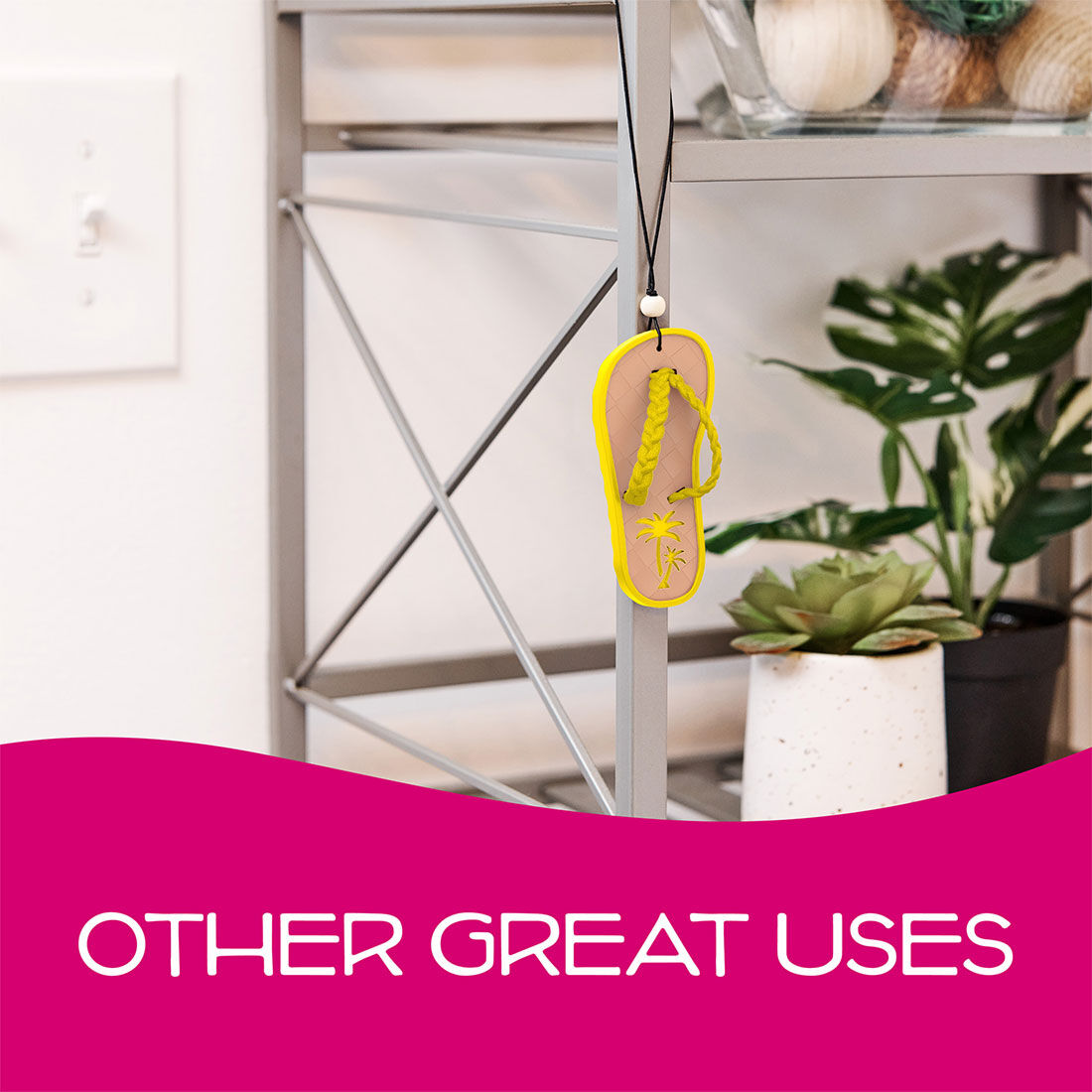 California Scents Novelty Hanging Sandal Tropical Colada Car Air Freshener - 1PK, , scanz_hi-res