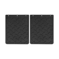 SCA PVC Mudflap Checkerplate 280x350mm Pair, , scanz_hi-res