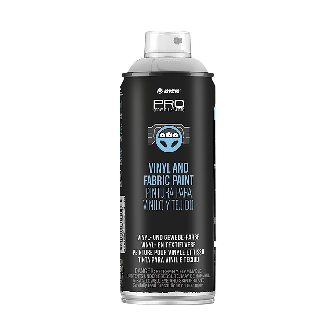 MTN PRO Vinyl & Fabric Paint Grey 400ml Spray Paint, , scanz_hi-res