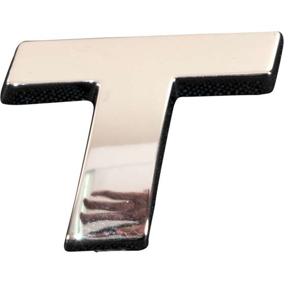 SCA 3D Chrome Badge Letter T, , scanz_hi-res