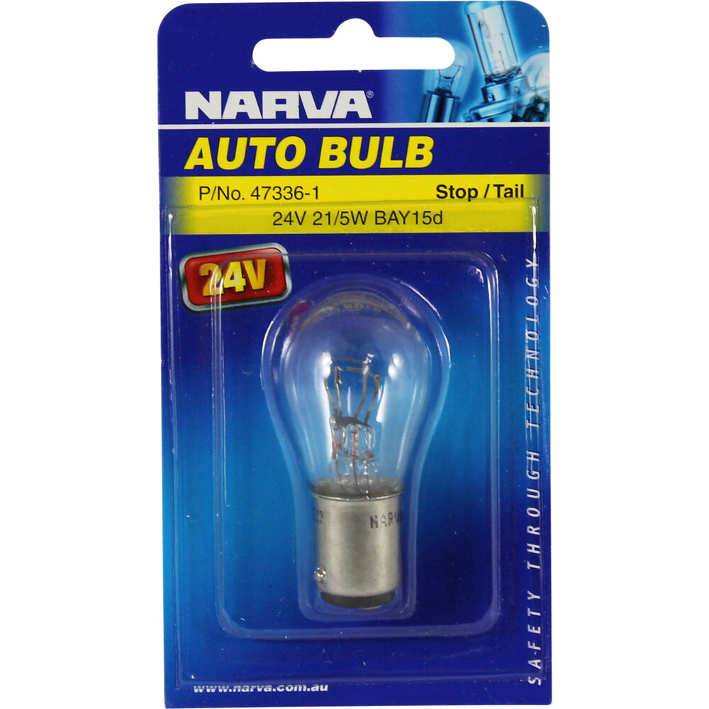 Narva Bulb 24V, 21/5W, BAY15d Supercheap Auto New Zealand