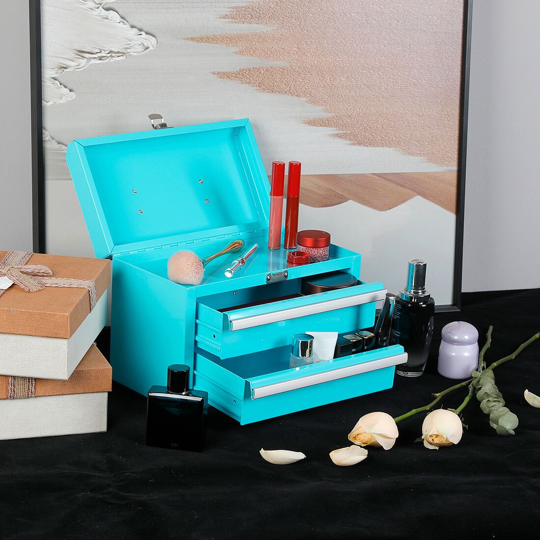 ToolPRO Sky Blue Mini Tool Chest With Handle, , scanz_hi-res