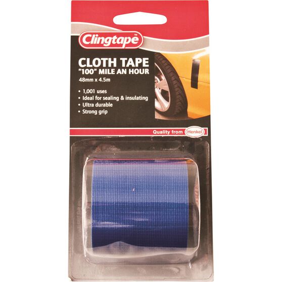 Clingtape Blue Cloth Tape 48mm x 4.5m, , scanz_hi-res