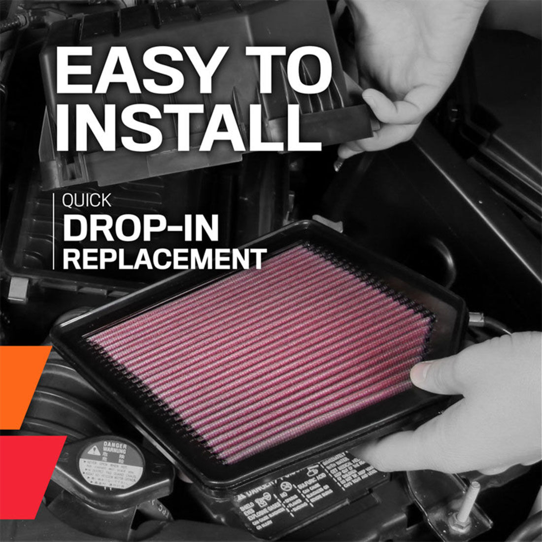 K&N Air Filter - 33-3002 (Interchangeable with A1828), , scanz_hi-res