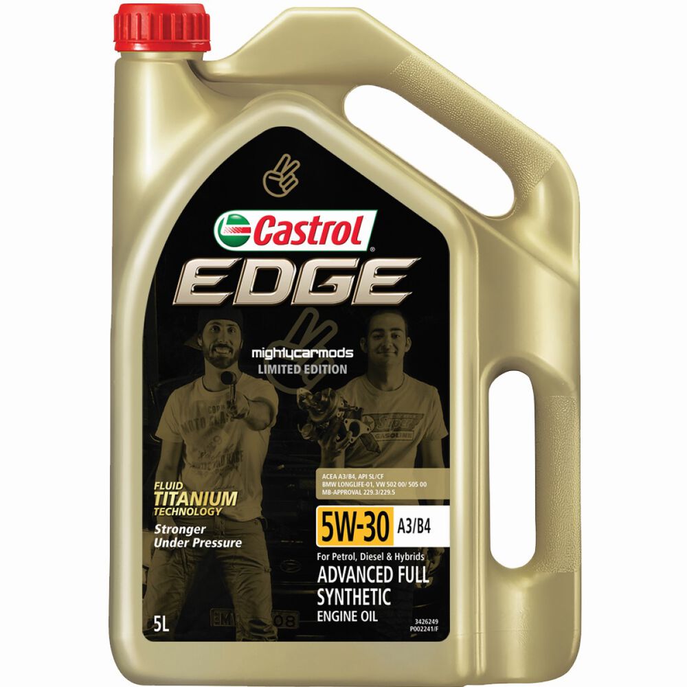 Castrol EDGE Engine Oil 5W30 5 Litre Limited Edition Mighty Car Mods