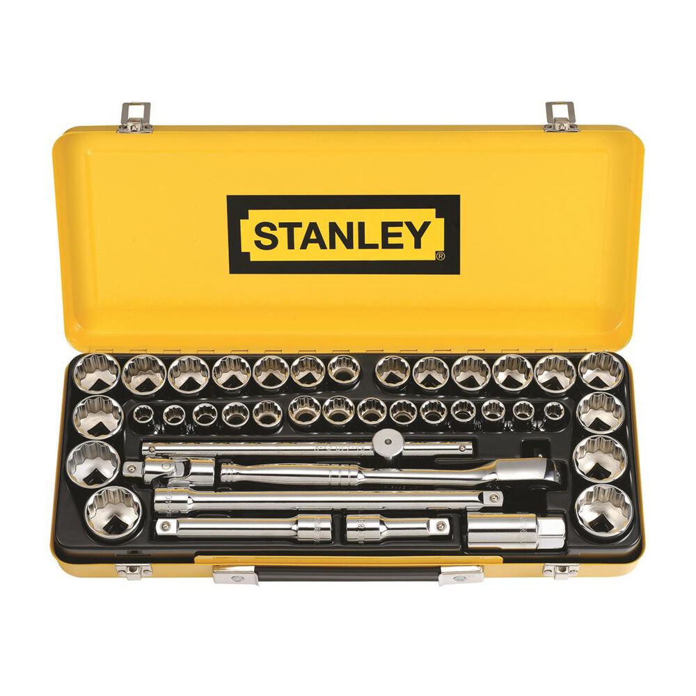 Stanley Socket Set 1 / 2 inch Drive, Metric / Imperial, 40 Piece