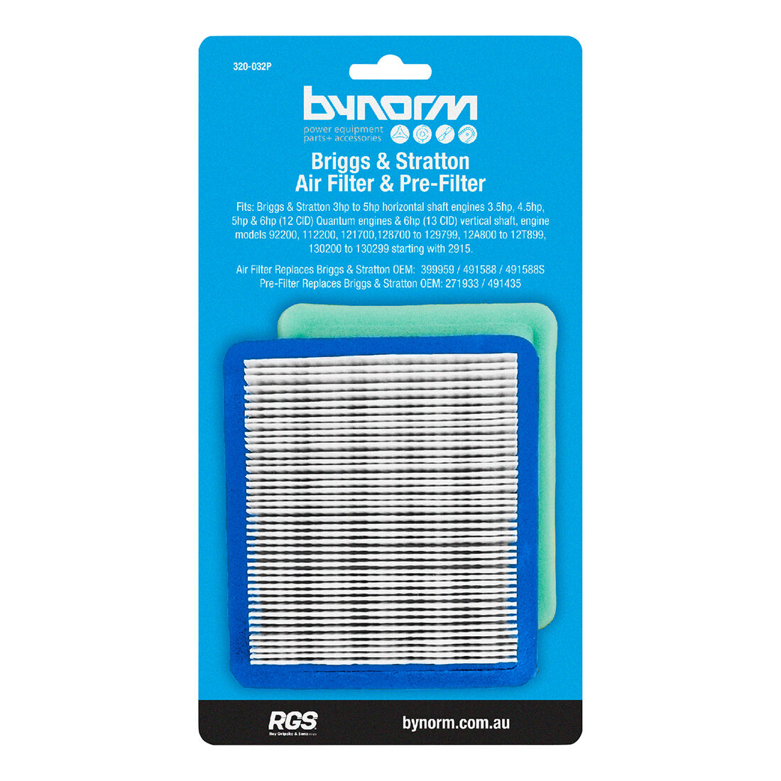 Bynorm Lawnmower Air Filter Suits Briggs and Stratton Quantum Supercheap Auto New Zealand