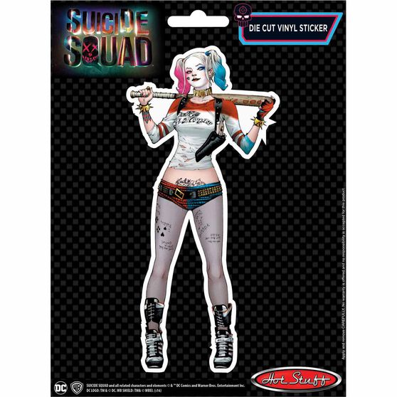 Sticker Suicide Squad, Harley Quinn Solo, Vinyl, , scanz_hi-res