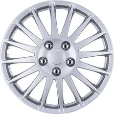 SCA Wheel Covers - Turbine Silver 14" Set of 4, , scanz_hi-res