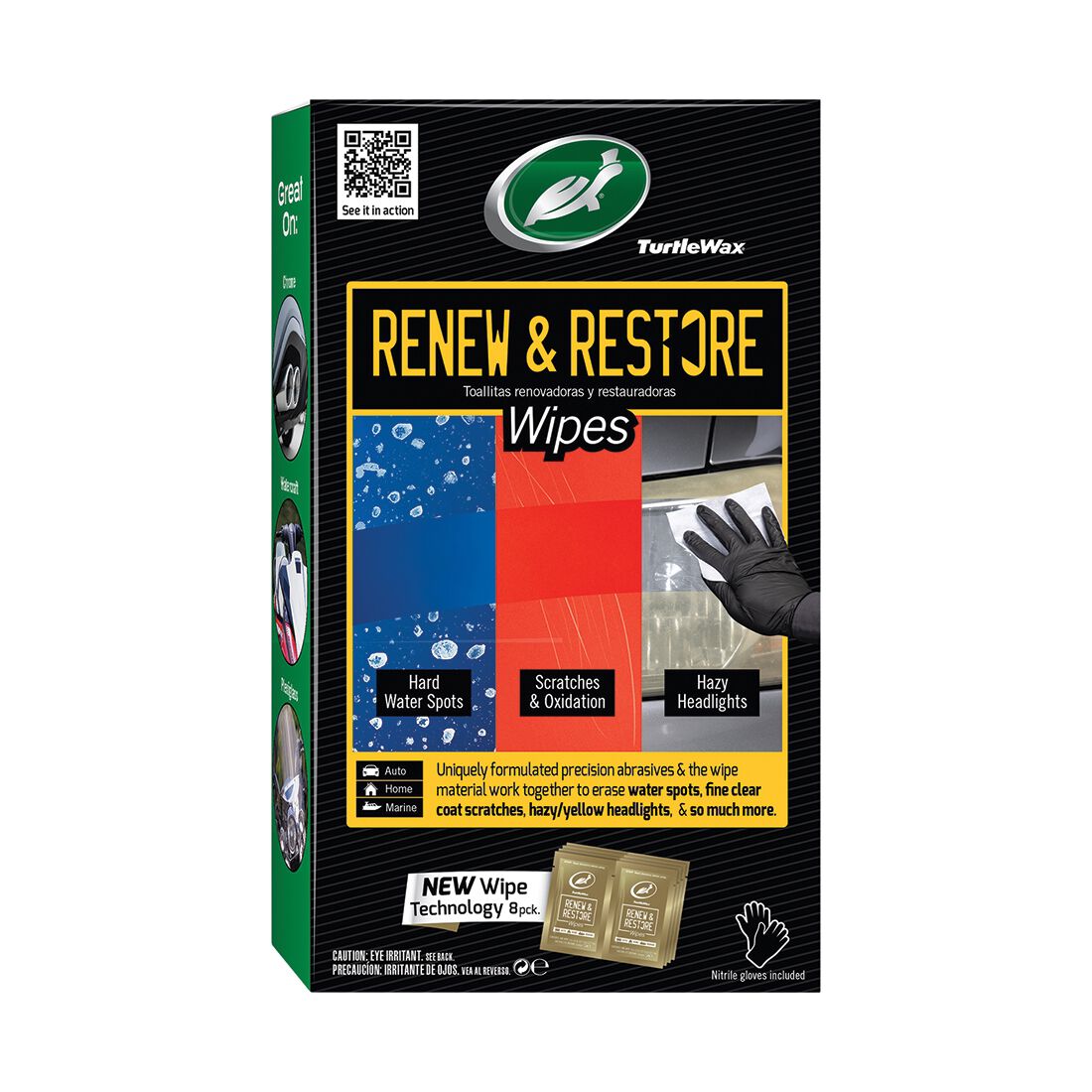 Turtle Wax Renew & Restore Wipes 8PK, , scanz_hi-res