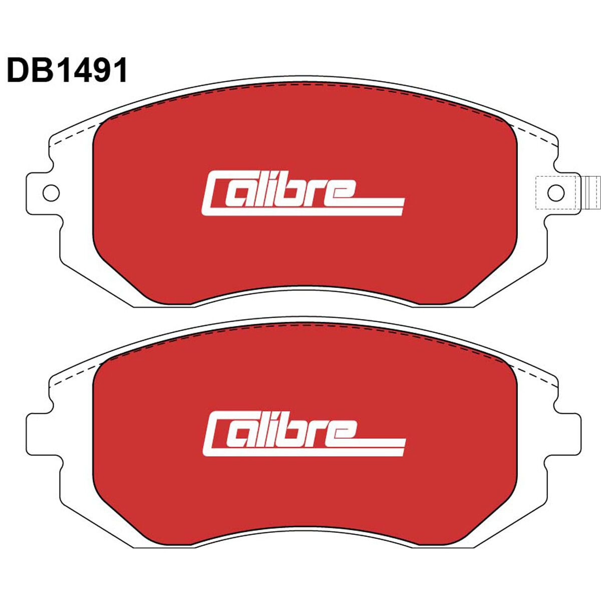 Calibre Disc Brake Pads DB1491CAL, , scanz_hi-res