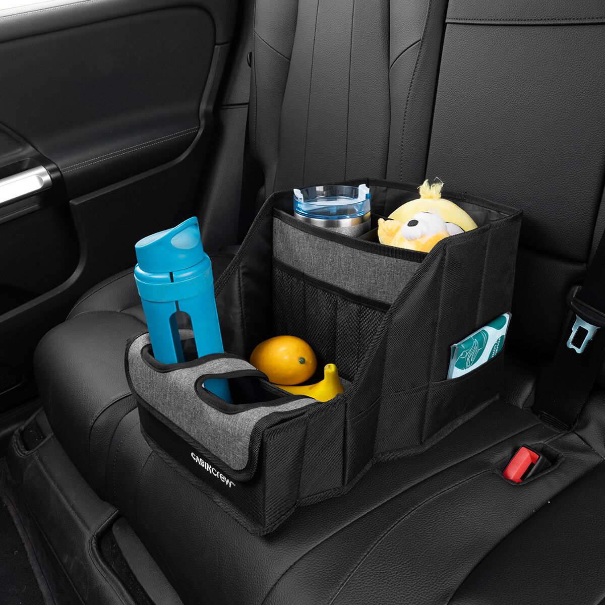 Cabin Crew Kids Repreve BackSeat Organiser Black/Grey, , scanz_hi-res