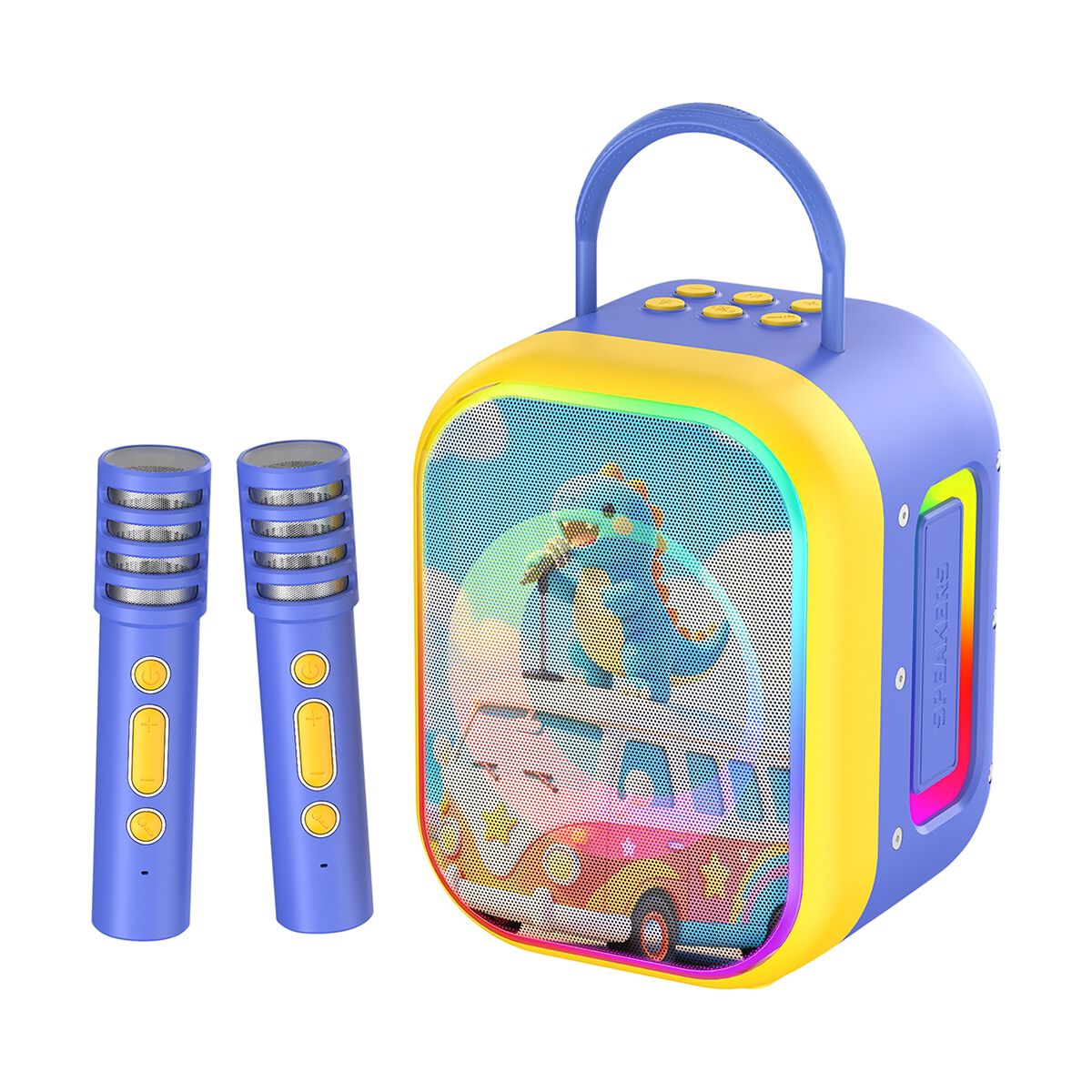 Karaoke Wireless Speaker Set - Blue, , scanz_hi-res