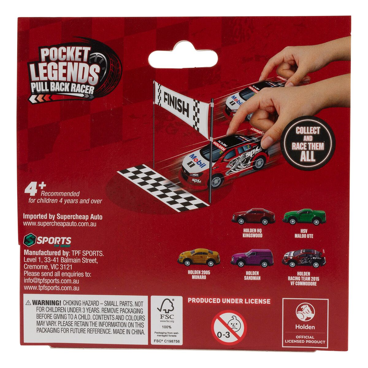 Pocket Legends Pull Back Racer - Sandman, , scanz_hi-res