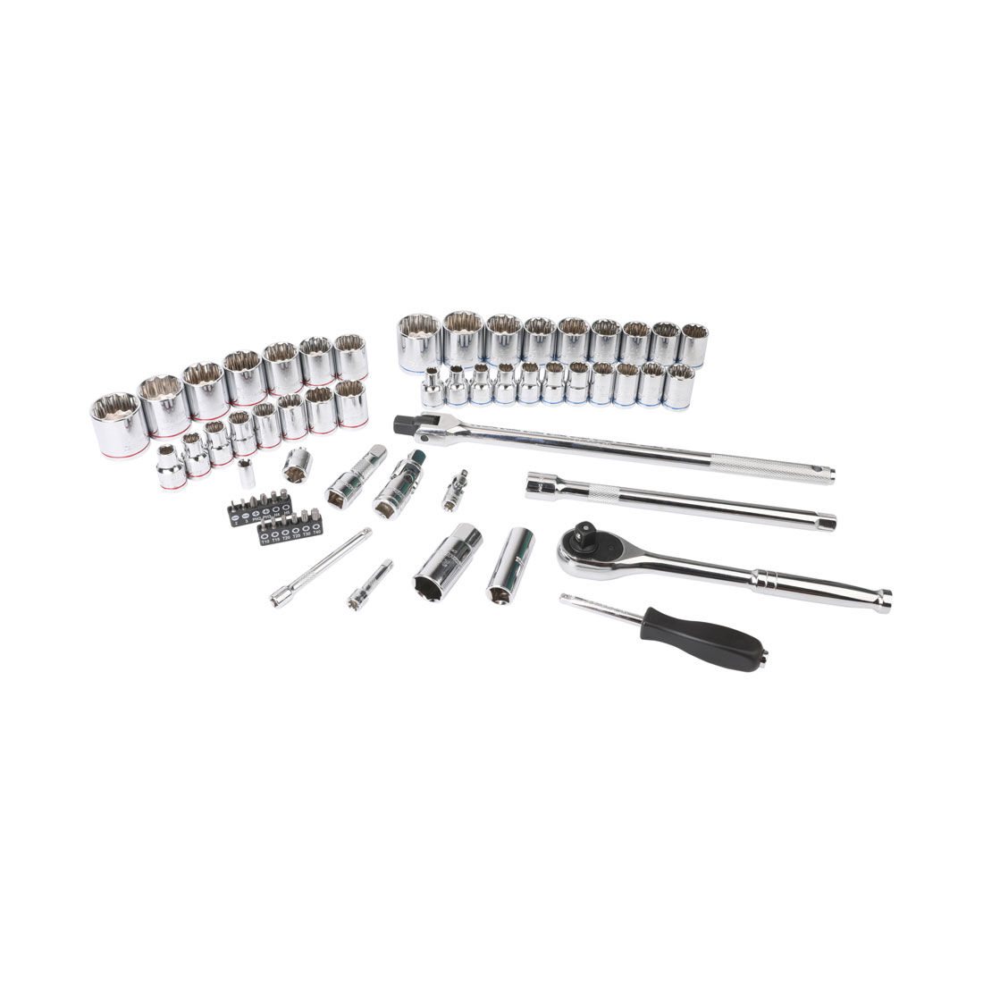 ToolPRO Socket Set 1/2" Drive Metric/SAE 60 Piece, , scanz_hi-res