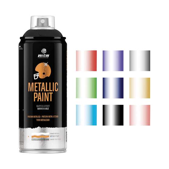 MTN Pro Metallic Black Spray Paint 400mL, , scanz_hi-res