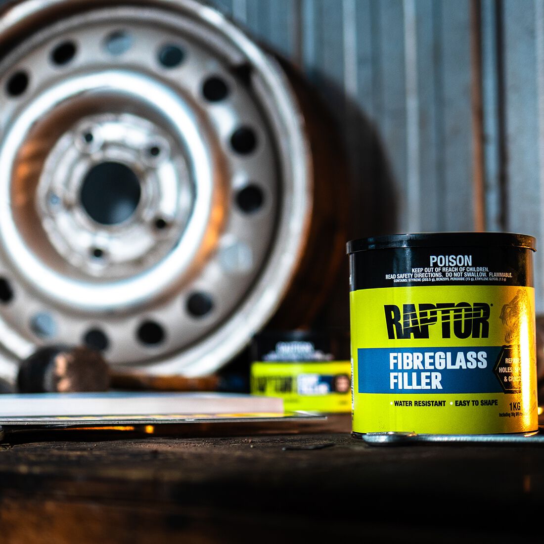 Raptor Fibreglass Filler 1KG, , scanz_hi-res