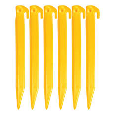 OZtrail 23cm ABS Plastic Peg 6 pack, , scanz_hi-res