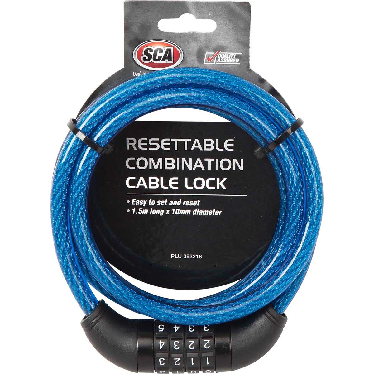 SCA Resettable Combination Lock - 1.5m x 10mm, , scanz_hi-res