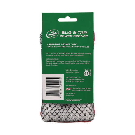 Turtle Wax Power Bug & Tar Sponge, , scanz_hi-res