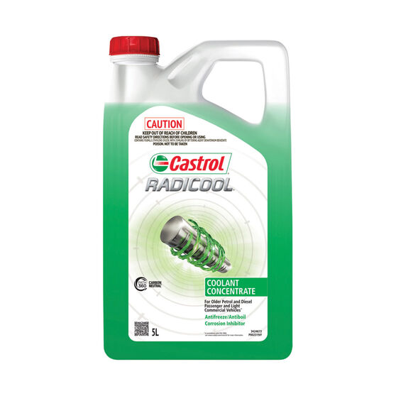 Castrol Radicool Green Anti-Freeze/Anti-Boil Concentrate Coolant - 5 Litre, , scanz_hi-res