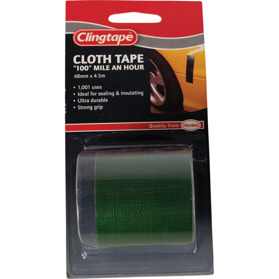 Clingtape Green Cloth Tape 48mm x 4.5m, , scanz_hi-res