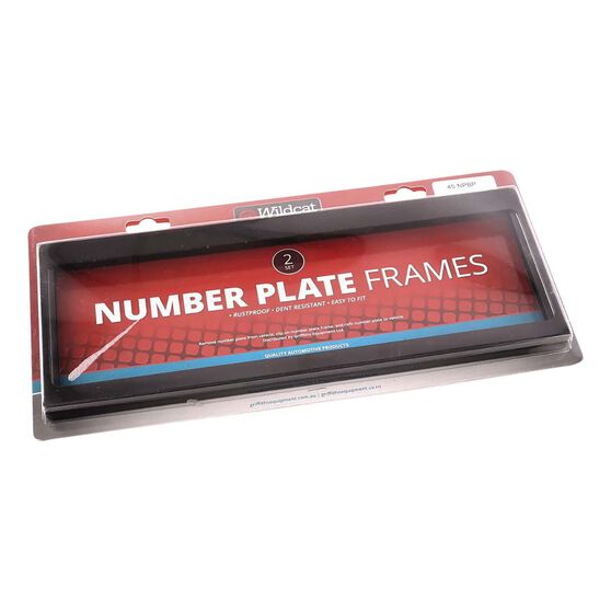 Wildcat Number Plate Frame - Black, , scanz_hi-res