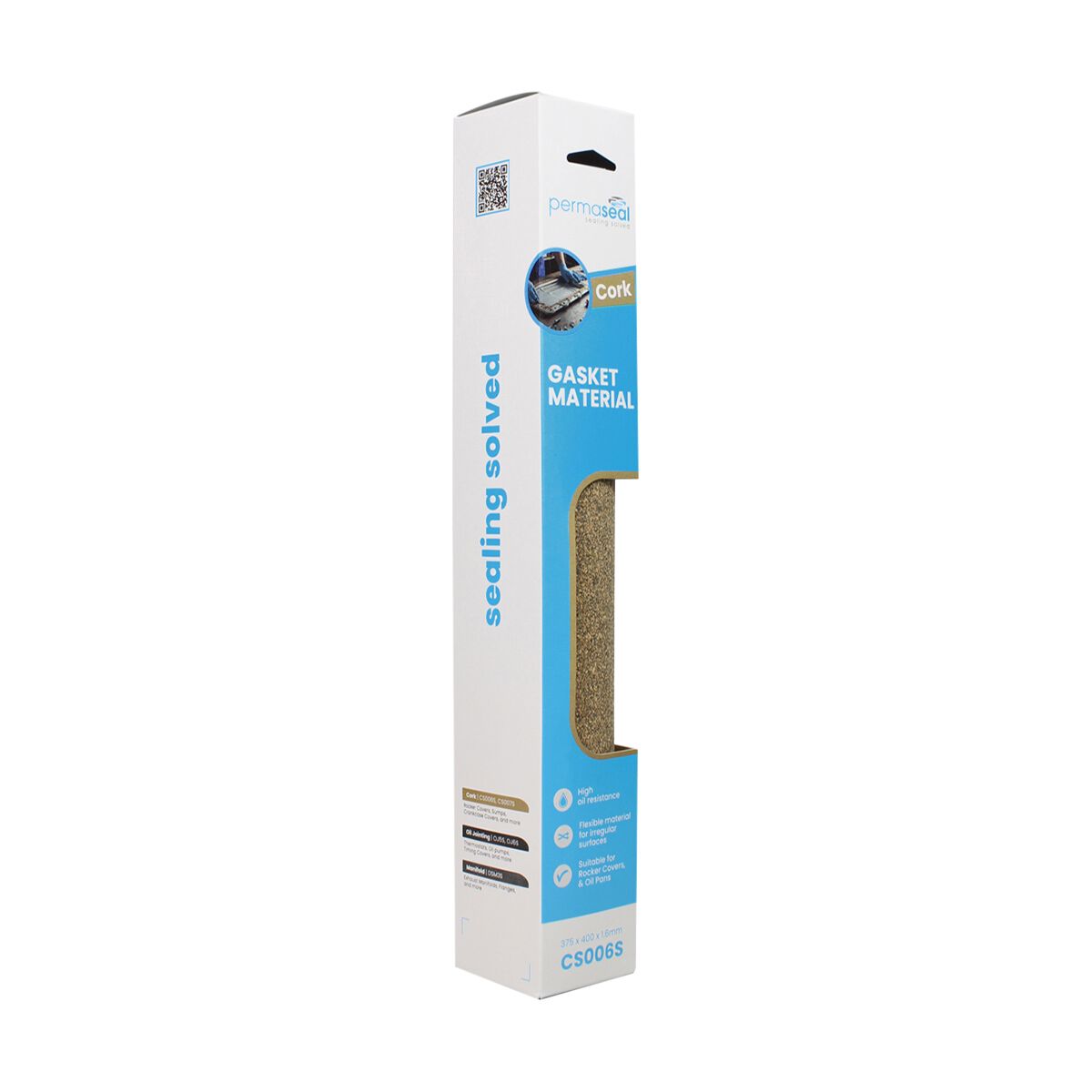 Permaseal Rubberised Cork Sheet 1.6mm CS006S, , scanz_hi-res