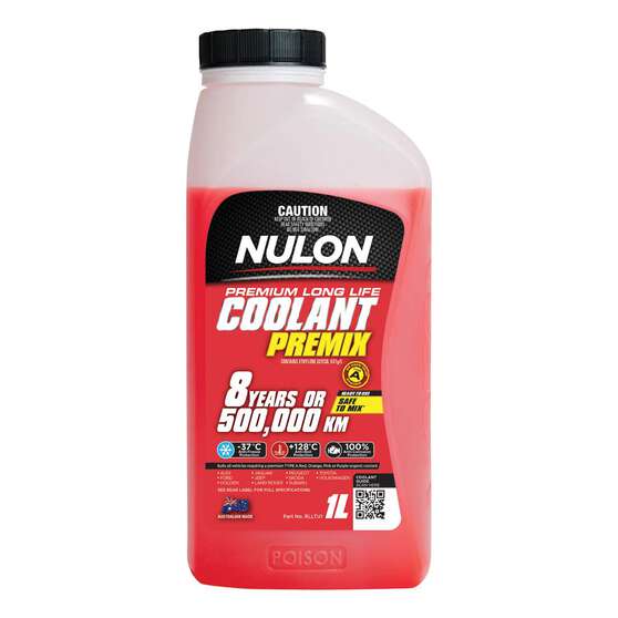 Nulon Red Long Life Anti-Freeze/Anti-Boil Coolant Premix - 1 Litre, , scanz_hi-res