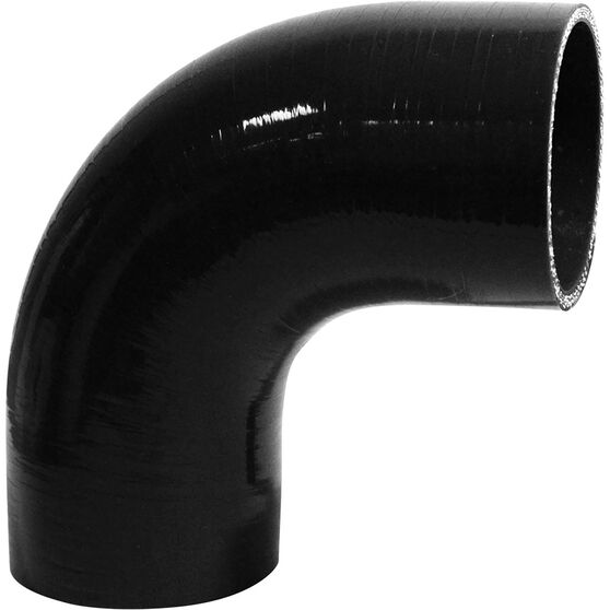 SAAS Black Silicone 90 Degree Elbow Hose, 76mm x 76mm SSH907676