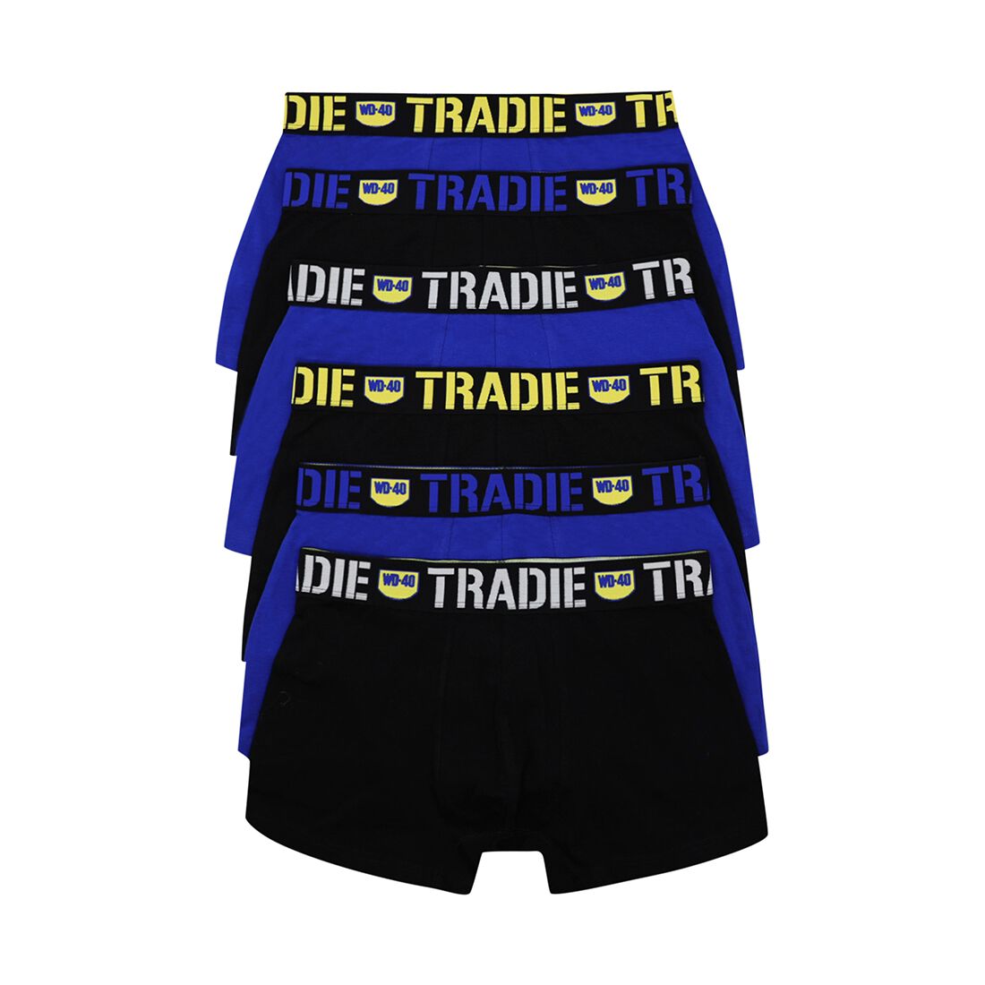 Tradie Trunks WD40 6 Pack Black S, , scanz_hi-res