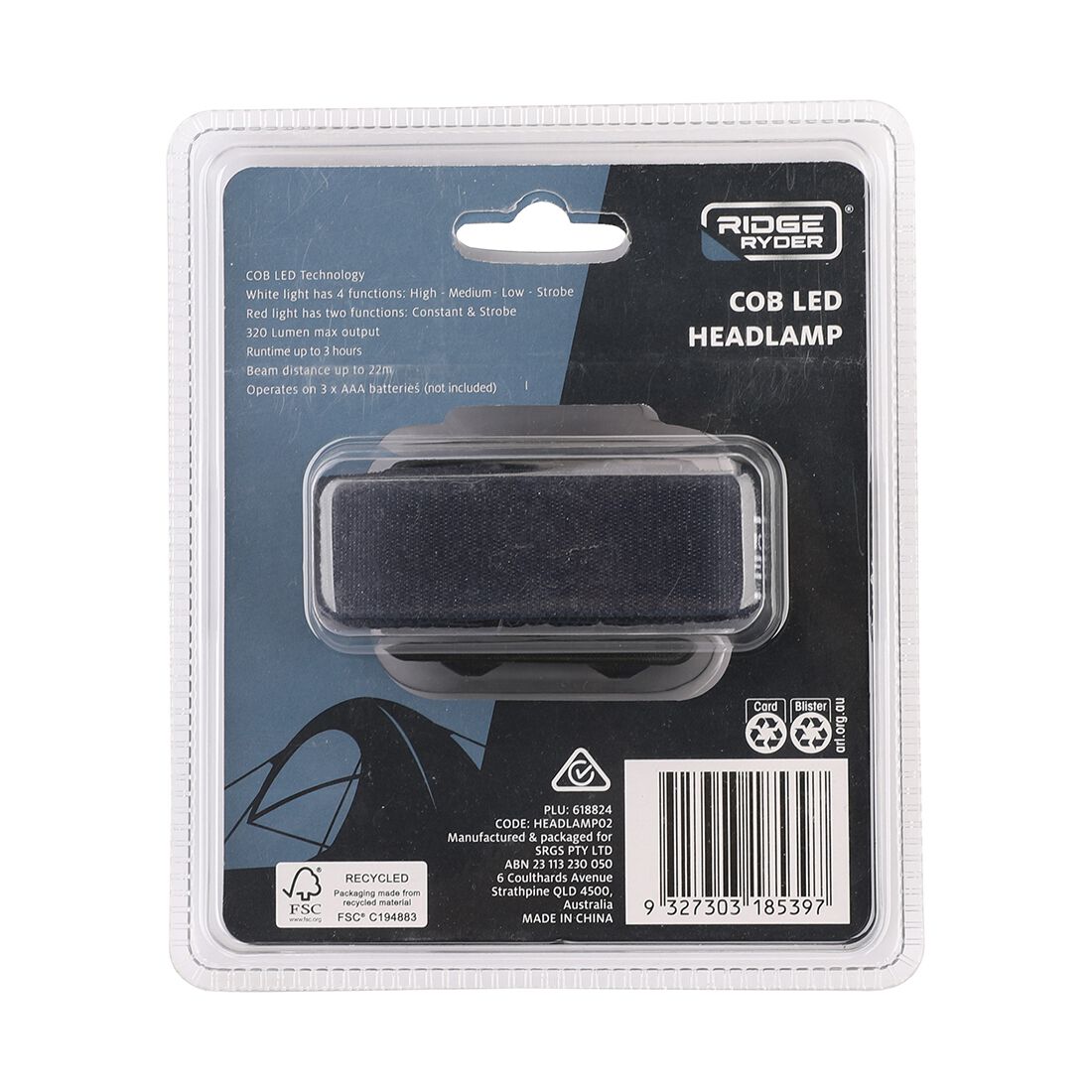 Ridge Ryder Headlamp Cob LED, , scanz_hi-res