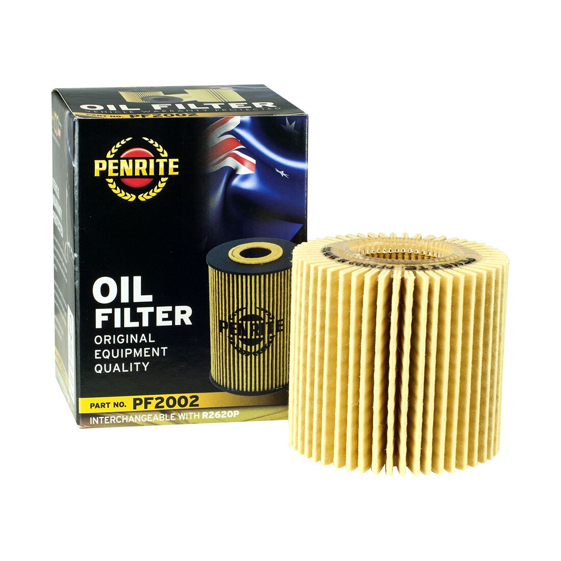 Penrite Oil Filter PF2002 (Interchangeable with R2620P), , scanz_hi-res